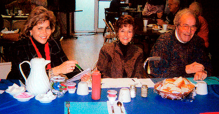 2006 Reunion VFW dinner <br>Heather, V.J. & George Keywan