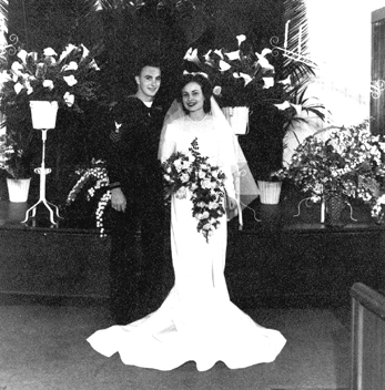 Paul Thompsons wedding in 1946